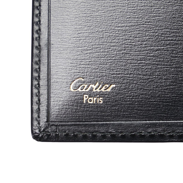 カルティエ マストライン 長財布 ブラック レザー レディース CARTIER 【中古】