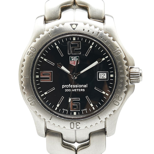 タグホイヤー リンク 腕時計 WT1110 クオーツ ブラック文字盤 ステンレススチール メンズ TAG HEUER 【中古】