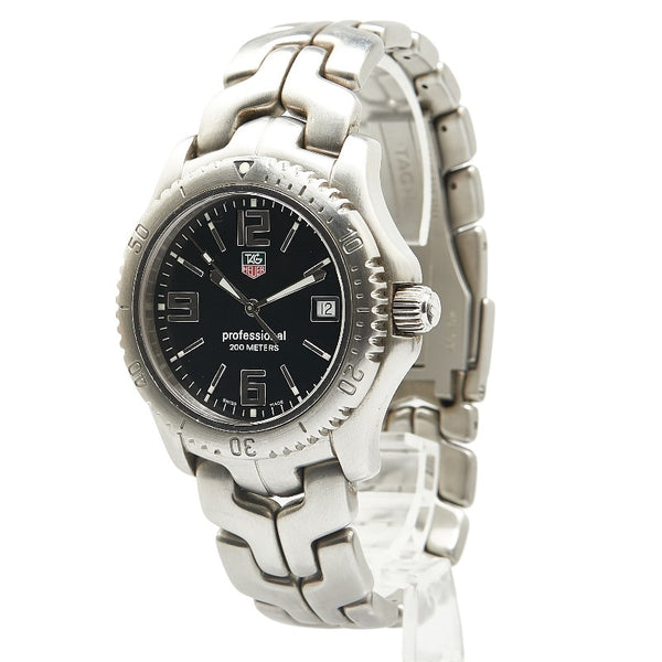 タグホイヤー リンク 腕時計 WT1110 クオーツ ブラック文字盤 ステンレススチール メンズ TAG HEUER 【中古】