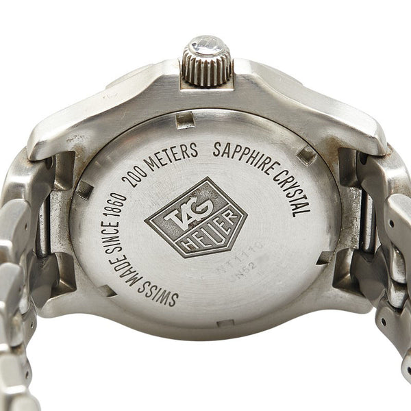 タグホイヤー リンク 腕時計 WT1110 クオーツ ブラック文字盤 ステンレススチール メンズ TAG HEUER 【中古】