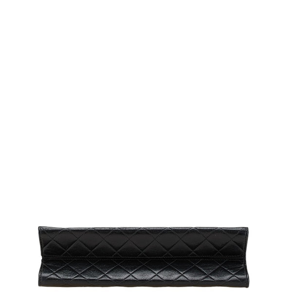 シャネル マトラッセ ココマーク チェーン ショルダーバッグ ブラック ラムスキン レディース CHANEL 【中古】