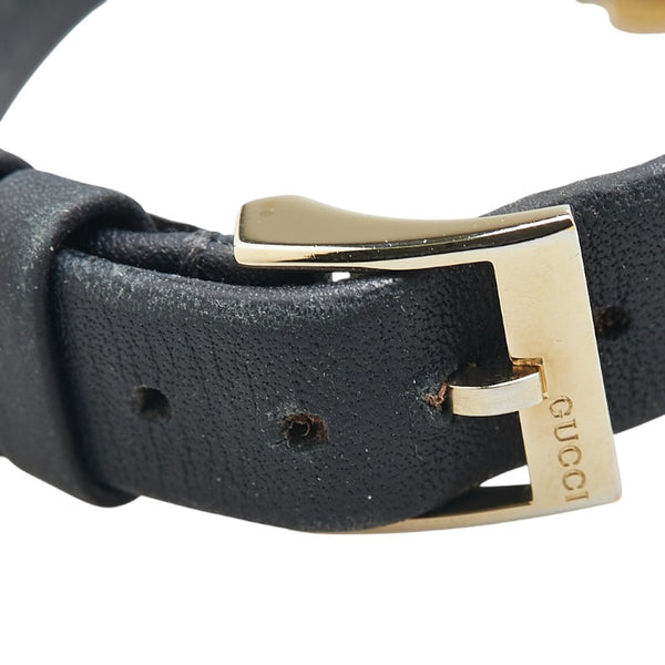 グッチ Gタイムレス 腕時計 126.5 クオーツ シルバー文字盤 ステンレススチール レザー レディース GUCCI 【中古】