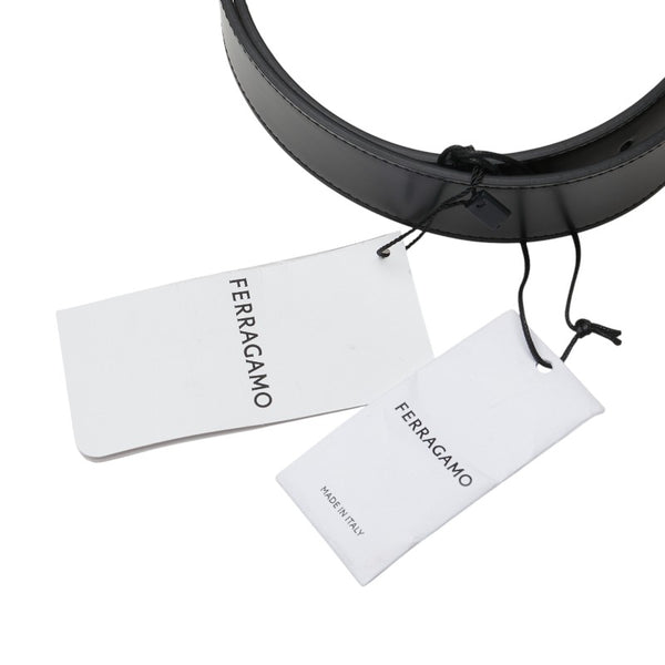 サルヴァトーレフェラガモ ダブルガンチーニ リバーシブル ベルト 0586940 ブラック ブラウン レザー メンズ Salvatore Ferragamo 【中古】