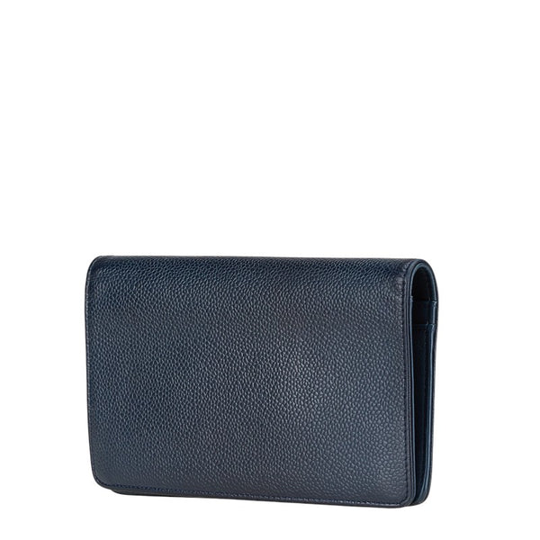 シャネル ココマーク 長財布 ネイビー キャビアスキン レディース CHANEL 【中古】