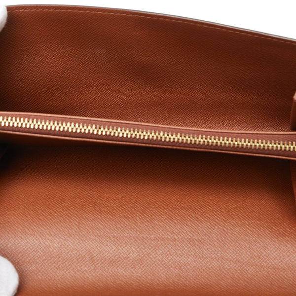 ルイ ヴィトン モノグラム ポルト モネ クレディ 長財布 M61725 ブラウン PVC レザー レディース LOUIS VUITTON 【中古】