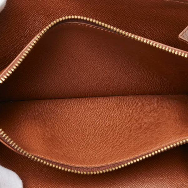 ルイ ヴィトン モノグラム ポルト モネ クレディ 長財布 M61725 ブラウン PVC レザー レディース LOUIS VUITTON 【中古】