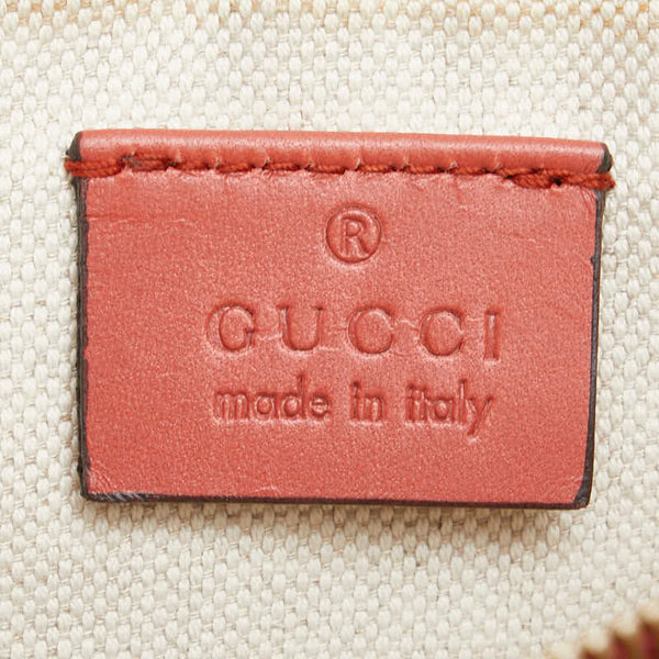 グッチ GGキャンバス トートバッグ ショルダーバッグ 247207 ベージュ ピンク キャンバス レザー レディース GUCCI 【中古】