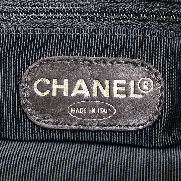 シャネル トリプル ココマーク チェーン トートバッグ ショルダーバッグ ブラック キャビアスキン レディース CHANEL 【中古】