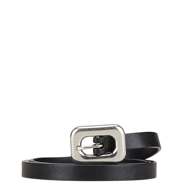 ボッテガヴェネタ ベルト サイズ：S ブラック レザー レディース BOTTEGAVENETA 【中古】