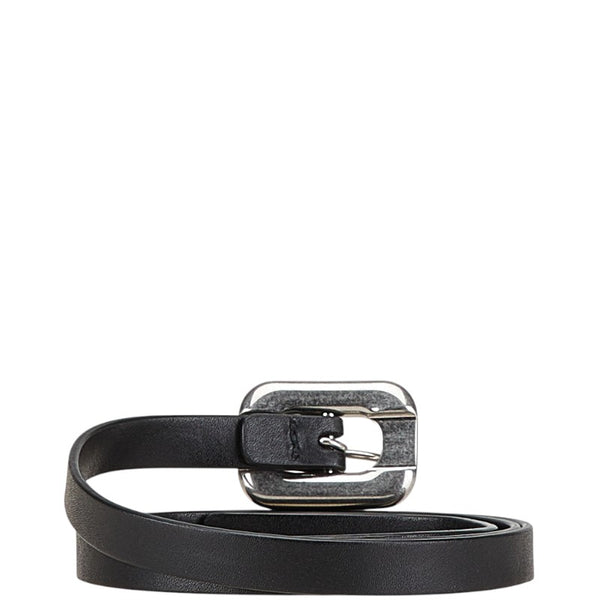 ボッテガヴェネタ ベルト サイズ：S ブラック レザー レディース BOTTEGAVENETA 【中古】
