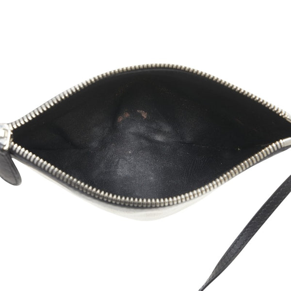 バレンシアガ ロゴ ハンドバッグ トートバッグ ホワイト ブラック キャンバス レザー レディース BALENCIAGA 【中古】
