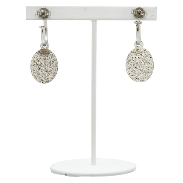 シャネル ココマーク フープ ピアス シルバー メタル フェイクパール レディース CHANEL 【中古】