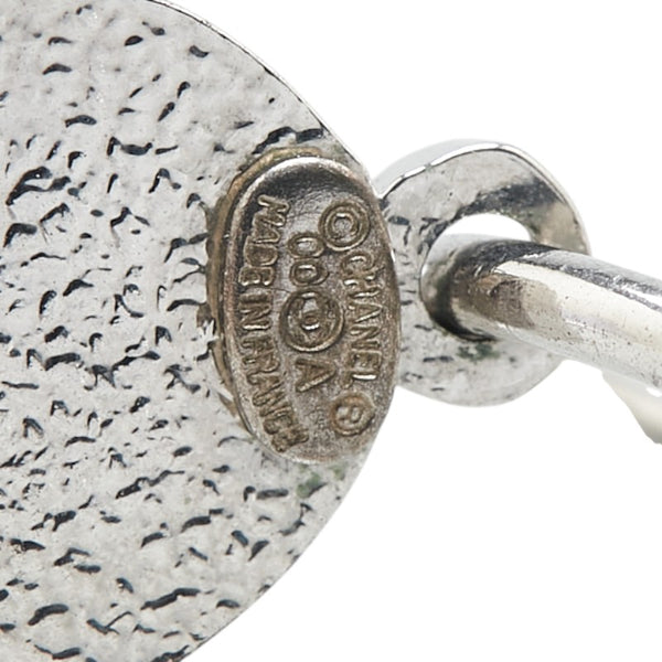 シャネル ココマーク フープ ピアス シルバー メタル フェイクパール レディース CHANEL 【中古】