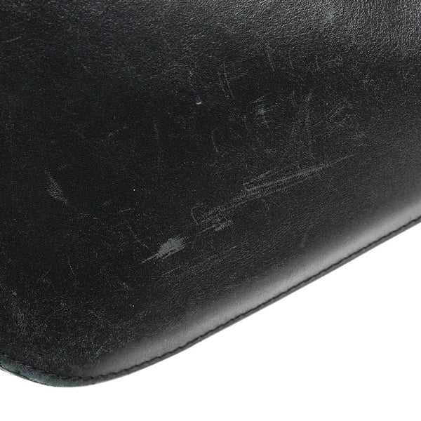 グッチ ロゴ ワンショルダーバッグ 001 3767 ブラック レザー レディース GUCCI 【中古】