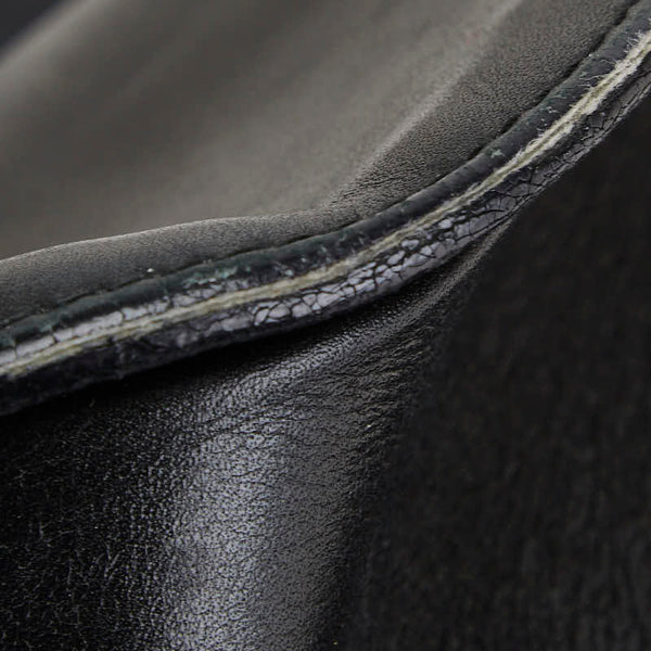 グッチ ロゴ ワンショルダーバッグ 001 3767 ブラック レザー レディース GUCCI 【中古】