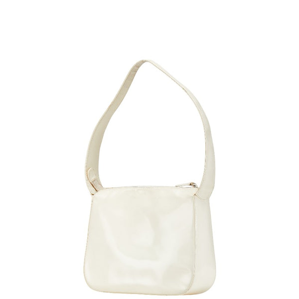 グッチ インターロッキングG ハンドバッグ 001 1364 ホワイト レザー レディース GUCCI 【中古】