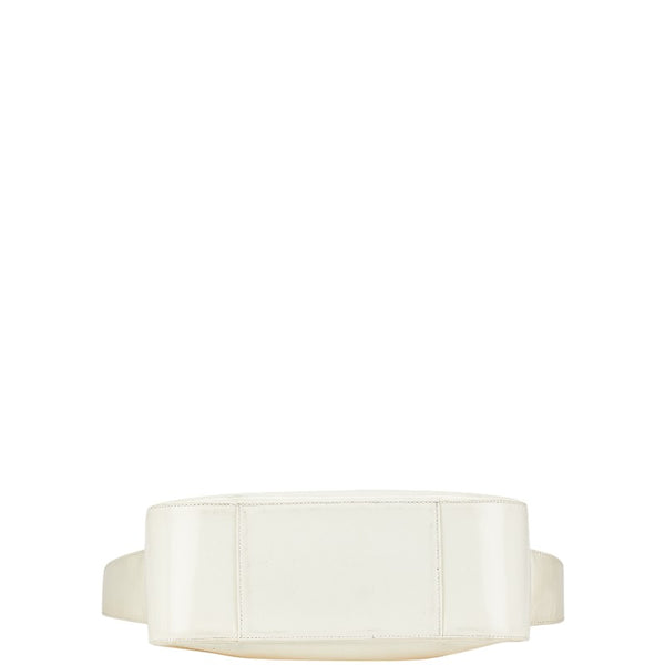 グッチ インターロッキングG ハンドバッグ 001 1364 ホワイト レザー レディース GUCCI 【中古】