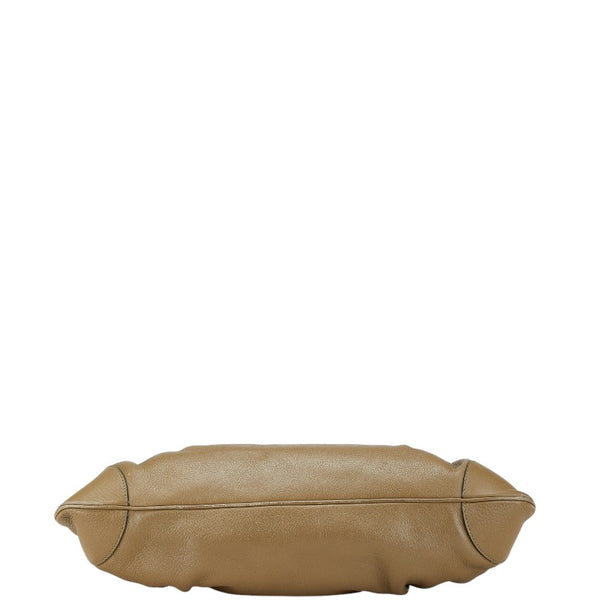 サルヴァトーレフェラガモ ガンチーニ マリッサ ハンドバッグ ベージュ レザー レディース Salvatore Ferragamo 【中古】