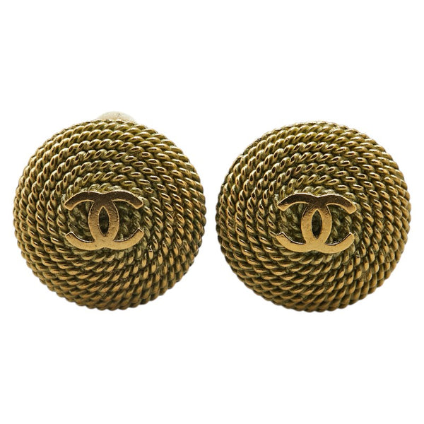 シャネル ヴィンテージ ココマーク イヤリング ゴールド メッキ レディース CHANEL 【中古】