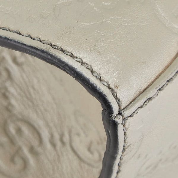 グッチ グッチシマ エミリー ホースビット チェーン ショルダーバッグ 295402 アイボリー ベージュ レザー レディース GUCCI 【中古】