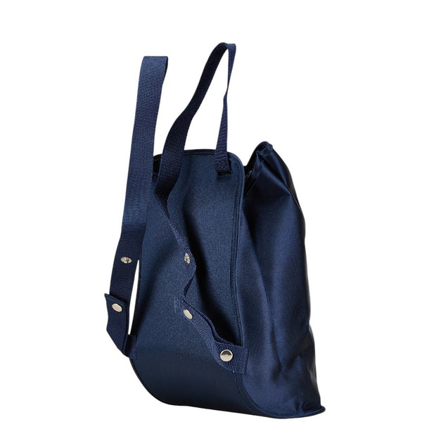 エルメス シェルパ 星を巡る旅展 リュック バックパック ブルー グリーン ナイロン レディース HERMES 【中古】