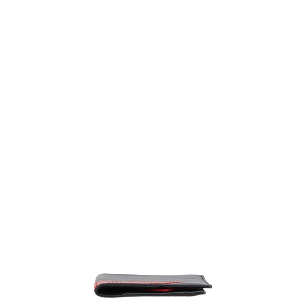 Lulu Guinness ルルギネス リップ 唇 パスポートケース ブラック レッド レザー レディース 【中古】