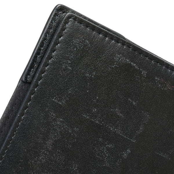Lulu Guinness ルルギネス リップ 唇 パスポートケース ブラック レッド レザー レディース 【中古】