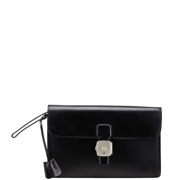 ダンヒル クラッチバッグ セカンドバッグ ブラック レザー メンズ Dunhill 【中古】