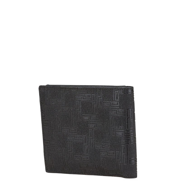ダンヒル ディーエイト 二つ折り財布 ブラック PVC レザー メンズ Dunhill 【中古】
