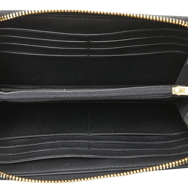 コーチ シグネチャー アコーディオン ジップ 長財布 F54630 IMAA8 ブラウン ブラック PVC レザー レディース COACH 【中古】