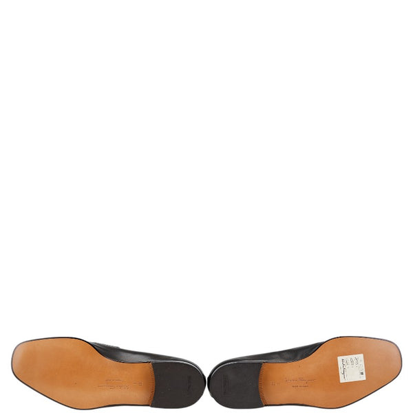 サルヴァトーレフェラガモ ガンチーニ ローファー サイズ：8 ブラック レザー メンズ Salvatore Ferragamo 【中古】