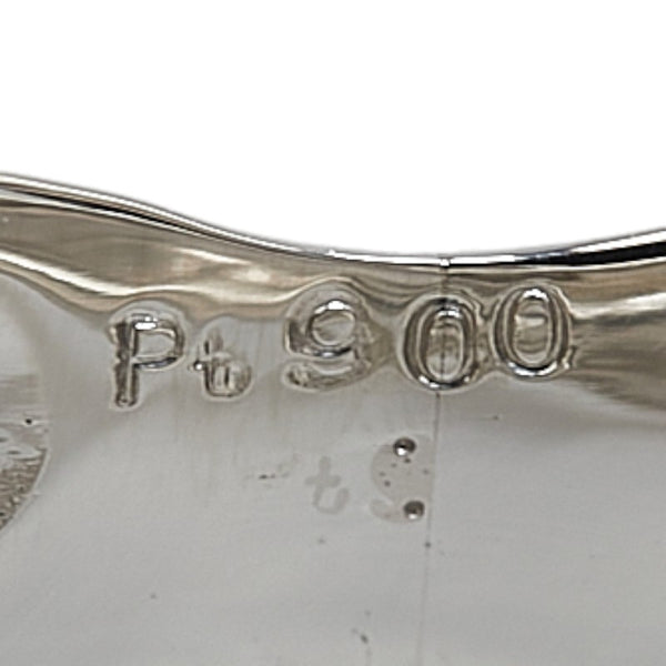 Pt900 プラチナ ダイヤ0.02ct スネーク ヘビ 蛇 モチーフ リング 指輪 レディース 2.5号 【中古】