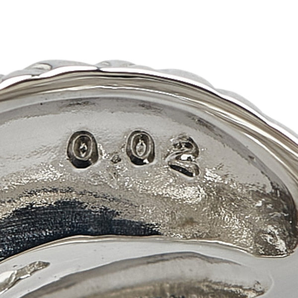 Pt900 プラチナ ダイヤ0.02ct スネーク ヘビ 蛇 モチーフ リング 指輪 レディース 2.5号 【中古】