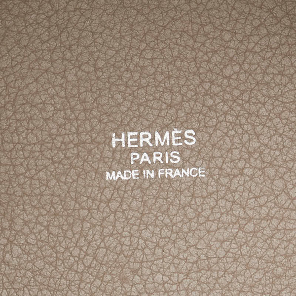 エルメス ピコタンPM ハンドバッグ エトゥープ グレー トリヨンクレマンス レディース HERMES 【中古】