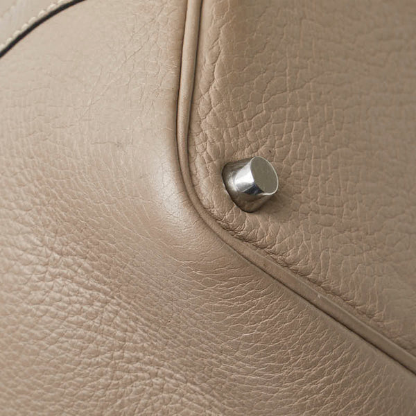 エルメス ピコタンPM ハンドバッグ エトゥープ グレー トリヨンクレマンス レディース HERMES 【中古】