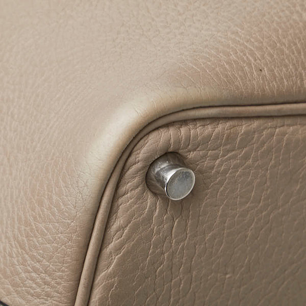 エルメス ピコタンPM ハンドバッグ エトゥープ グレー トリヨンクレマンス レディース HERMES 【中古】