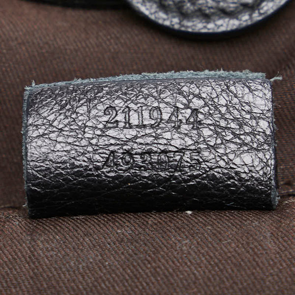 グッチ GGキャンバス スーキー ハンドバッグ 211944 ベージュ ブラック キャンバス レザー レディース GUCCI 【中古】