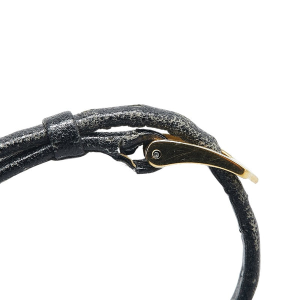 オメガ 腕時計 手巻き ベージュ文字盤 ステンレススチール レザー レディース OMEGA 【中古】