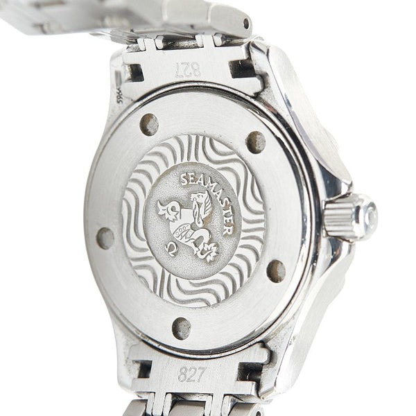 オメガ シーマスター300 腕時計 2583-80 クオーツ ネイビー文字盤 ステンレススチール レディース OMEGA 【中古】