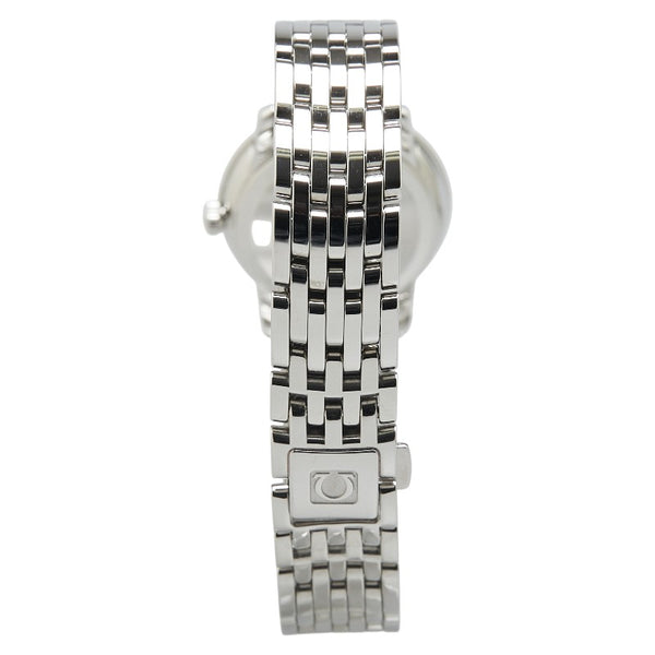 オメガ デビル プレステージ 腕時計 424.10.24.60.01.001 クオーツ ブラック文字盤 ステンレススチール レディース OMEGA 【中古】