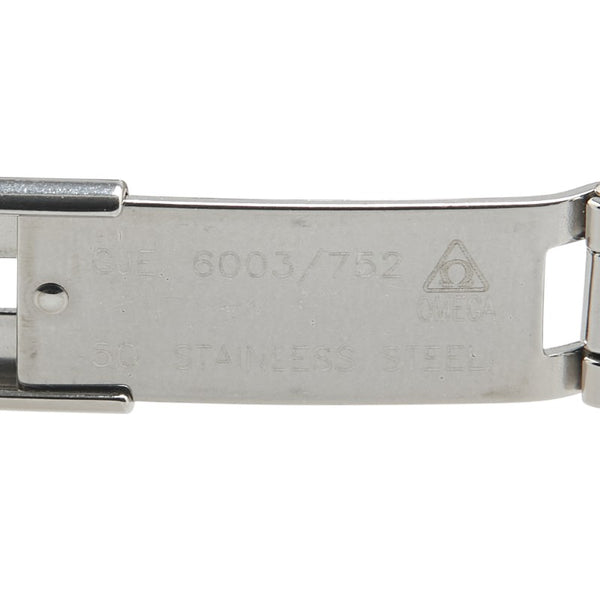 オメガ デビル プレステージ 腕時計 424.10.24.60.01.001 クオーツ ブラック文字盤 ステンレススチール レディース OMEGA 【中古】