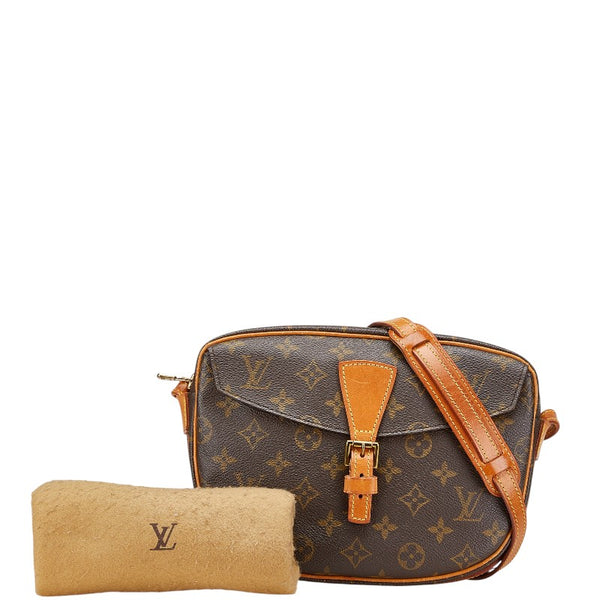 ルイ ヴィトン モノグラム ジュヌフィーユMM 斜め掛け ショルダーバッグ M51226 ブラウン PVC レザー レディース LOUIS VUITTON 【中古】