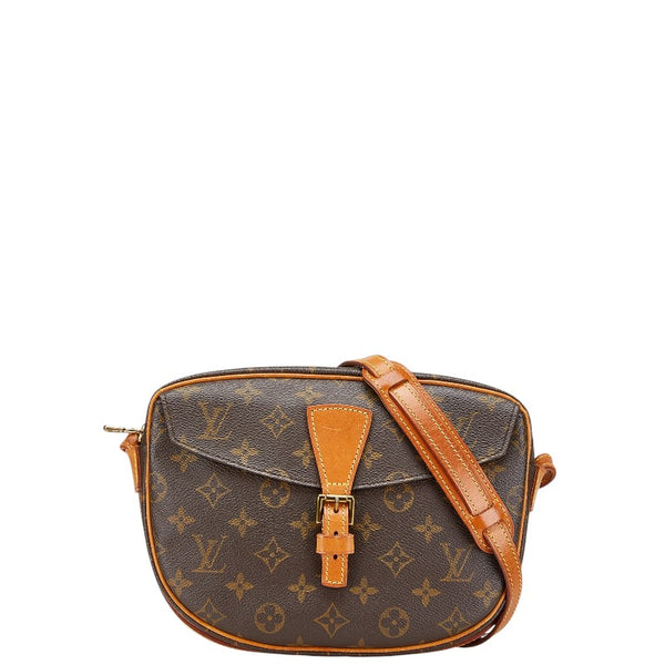 ルイ ヴィトン モノグラム ジュヌフィーユMM 斜め掛け ショルダーバッグ M51226 ブラウン PVC レザー レディース LOUIS VUITTON 【中古】