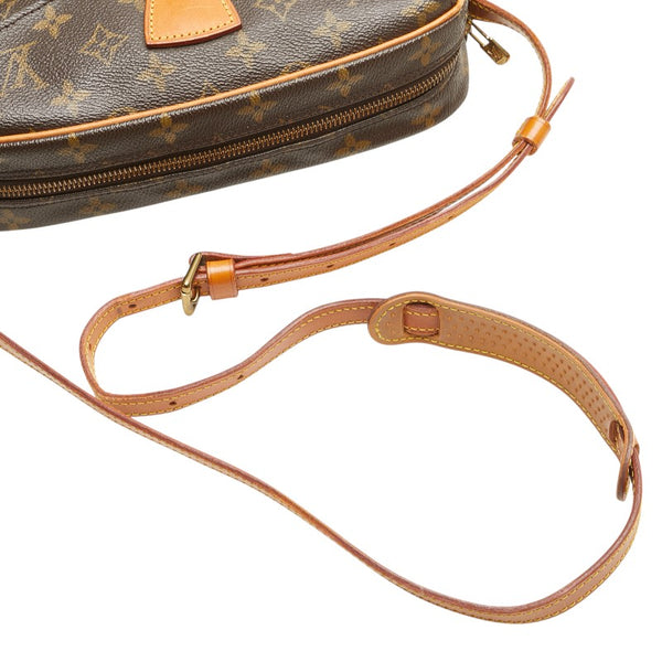 ルイ ヴィトン モノグラム ジュヌフィーユMM 斜め掛け ショルダーバッグ M51226 ブラウン PVC レザー レディース LOUIS VUITTON 【中古】