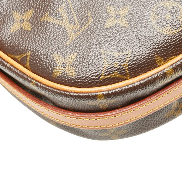 ルイ ヴィトン モノグラム ジュヌフィーユMM 斜め掛け ショルダーバッグ M51226 ブラウン PVC レザー レディース LOUIS VUITTON 【中古】