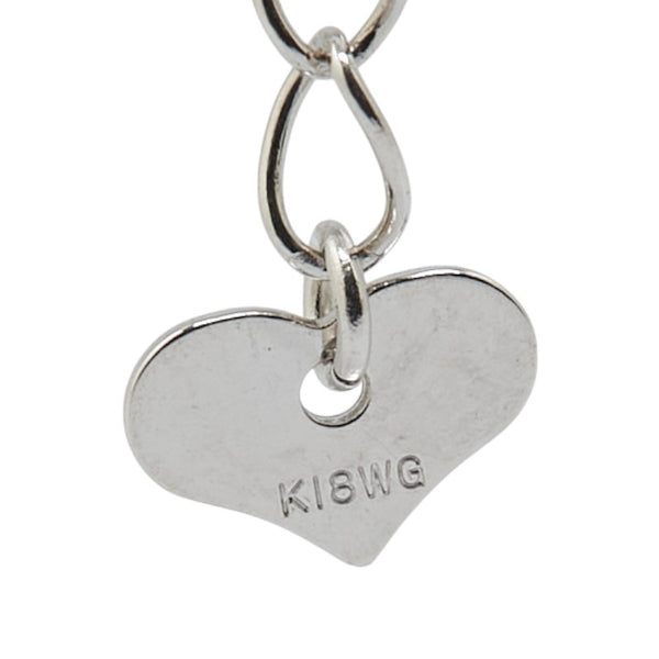 K18WG ホワイトゴールド ダイヤ0.50ct ネックレス レディース 【中古】