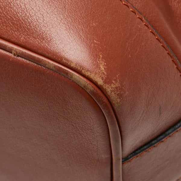 セリーヌ ショルダーバッグ ブラウン レザー レディース CELINE 【中古】