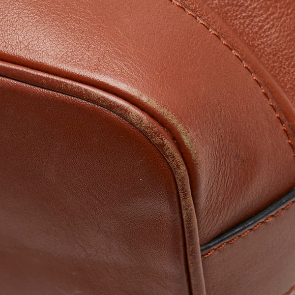 セリーヌ ショルダーバッグ ブラウン レザー レディース CELINE 【中古】