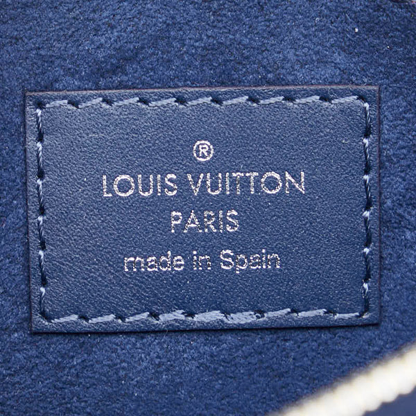 ルイ ヴィトン エピ ネヴァーフルMM 付属品ポーチ ポーチ M54270 アンディゴブルー コクリコ レザー レディース LOUIS VUITTON 【中古】