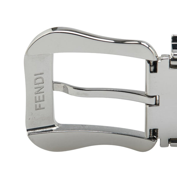 フェンディ バックル モチーフ 腕時計 3800G クオーツ ホワイト文字盤 ステンレススチール メンズ FENDI 【中古】